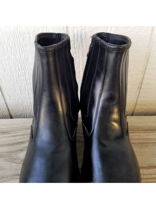 Lehigh Classic Mens Black Leather Ankle Side Zip Boots Steel Toe 9 E 1830 USA main image 10